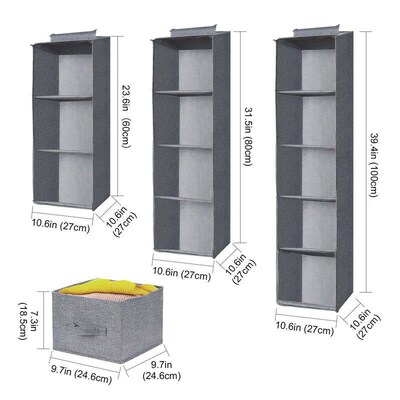 Hanging Closet Rack Shelf Tidy Hanger Wardrobe Storage Organ