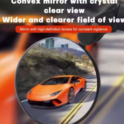 Bicycle 2pcs/set Rear View Convex Mirror Handlebar Drop Bar