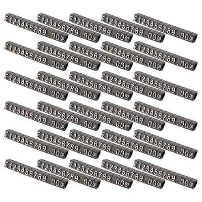 30Sets Plastic Cubes Price Display Tags Adjustable Number
