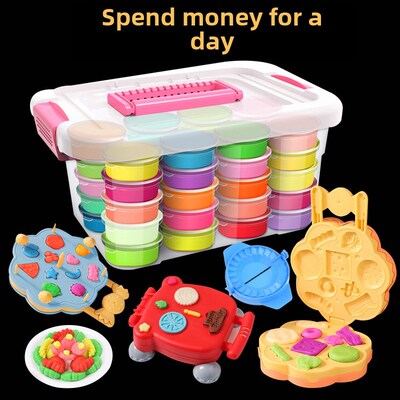 24pcs light clay polymer plasticine clay air dry playdough