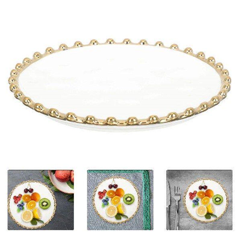 Dim Sum Plate Round Breakfast Dish Food for Home Fruit图片