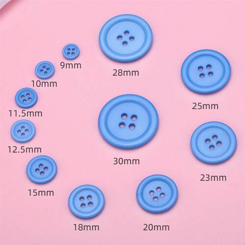 100Pcs 4Holes Mixed garment button Painted decorative arts