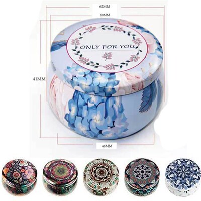 6 Pcs Candle Tin Jars DIY Candle Making kit Holder Storage c
