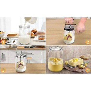 Hand Crank Butter Churner Manual Butter Maker Cream Mixer