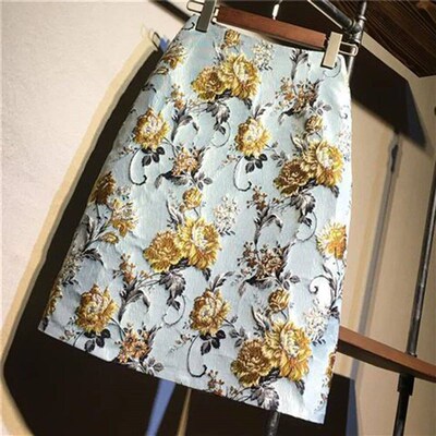 Autumn 2024 High Waist A-line Skirts Light Mature One Step S