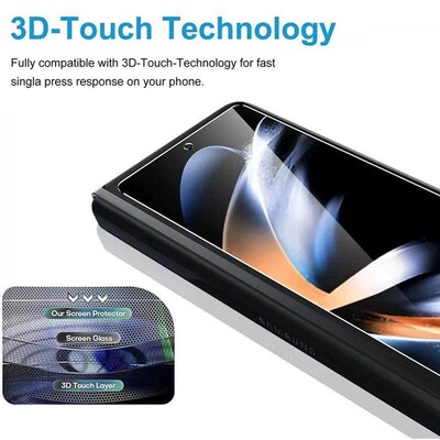 3PCS Tempered Glass For  Galaxy Z Fold 5 4 3 HD Clear Premiu