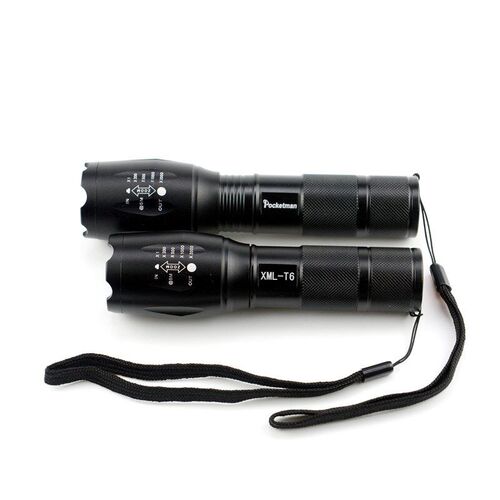 LED Rechargeable Flashlight Pocketman XML T6 linterna torch