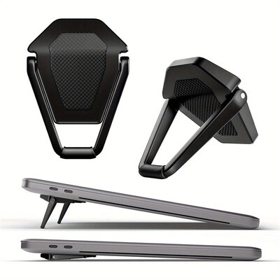 Portable Invisible Laptop Stand, Mini Aluminum Cooling Pad,C