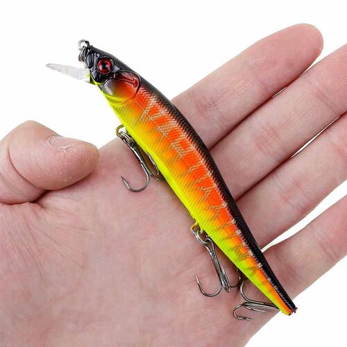 1Pcs Fishing Lure 115mm/14g Minnow Crankbait Wobblers 3D Eye