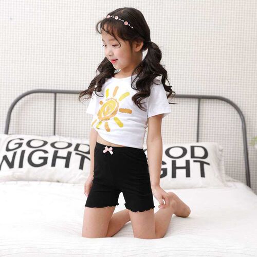 Summer Girls Safety Pants Anti-light Childrens Leggings Mo