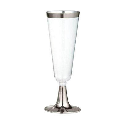 6pcs/Set Disposable Plastic Red Wine Glass Champagne Flute C