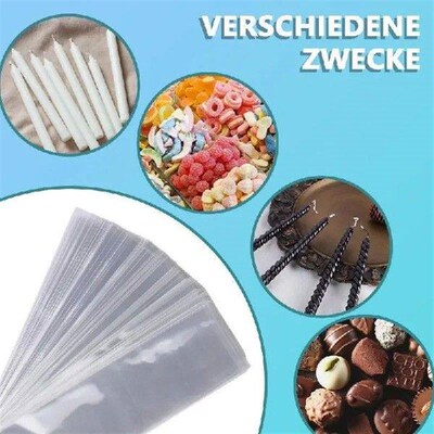 100-200PCS Transparent Cellophane Bags Candy Lollipop