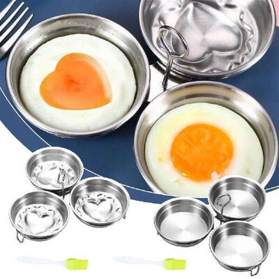 1 Pack Stainless Steel Egg Poacher Stainless Steel Pan