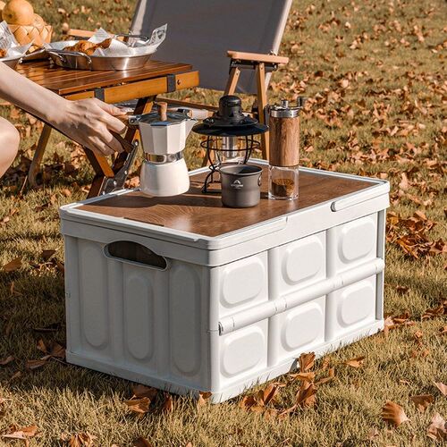 Camping storage box folding car trunk organizer picnic