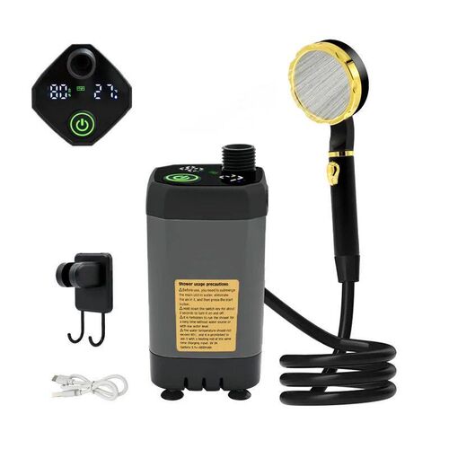 Camping Shower Pump RV Outdoor Shower Kit Camp Shower w/Full
