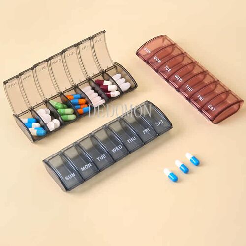 7 Grids Pill Box 7 Days Weekly Pill Case Medicine Tablet Dis