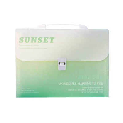 Gradual color folder, large capacity multi-layer test paper