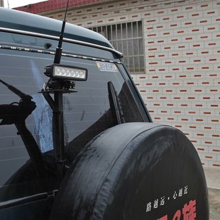 三菱帕杰罗猎豹黑金刚奇兵灯杆旗杆架倒车灯越野车改装配件