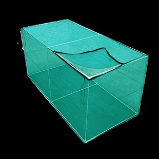 网箱养鱼箱存鱼全骨架养鱼拉链带盖鱼苗水产养殖黄鳝尼龙养殖网