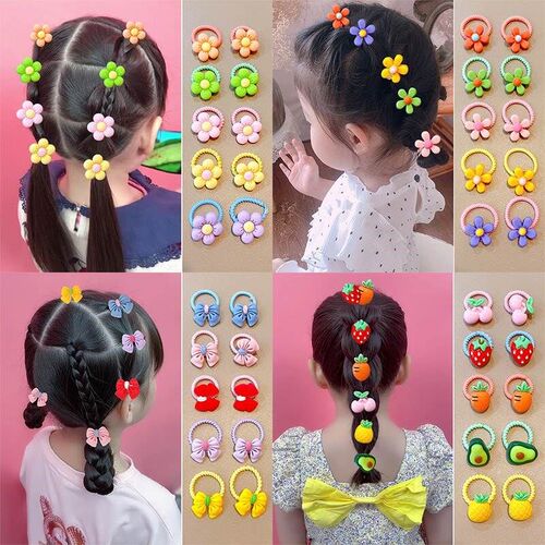 Childbren cartoon scrunchie rubber band baby hair accessorie
