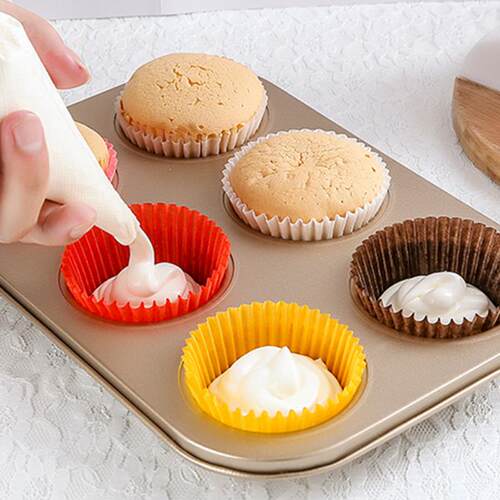 100Pcs Muffin Cupcake Paper Cupcake Liner Muffin Box Case Ba