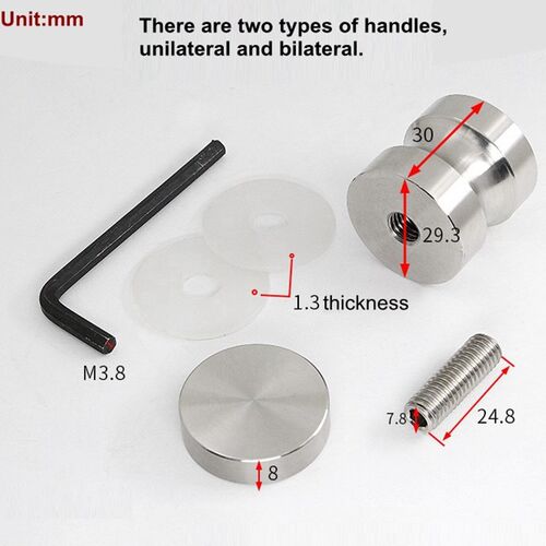 304 Stainless Steel Shower Room Back to Back Push Pull Glas