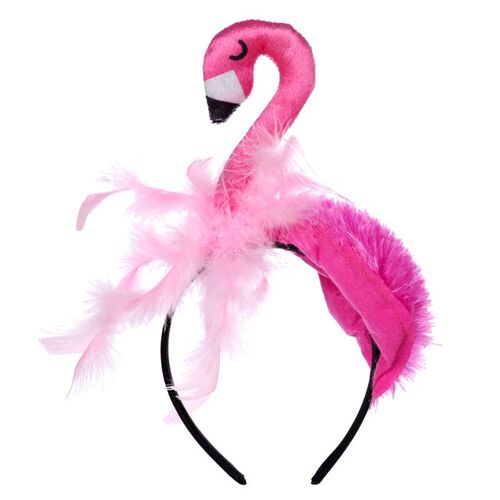 Funny Flamingo Headpiece Hair Hoop Headband Birthday Party C