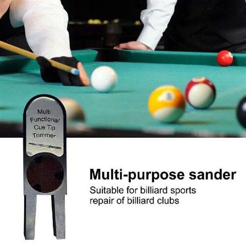 Rust-resistant Tapper with Sandpaper Billiards Pool Cue Tip