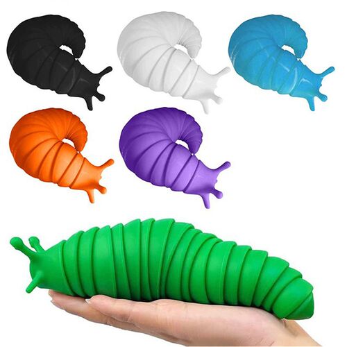 2022 Toy Fat Brain Slug Articulated Flexible 3D Slug Fidget