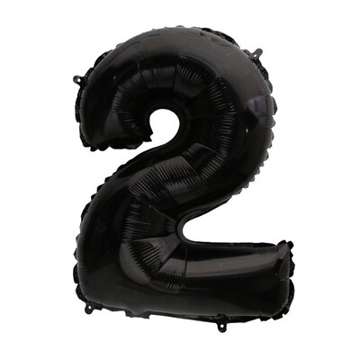 Black 32inch Fat Digital Balloons for Kids Birthday Party We