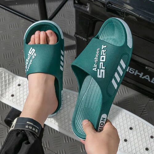 Fashion Mens Slippers PVC Soft Sole Non-slip Slides Casual