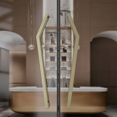 玻璃不锈钢大门拉手现代极简风实木门把手会议室有无框推拉门扶手