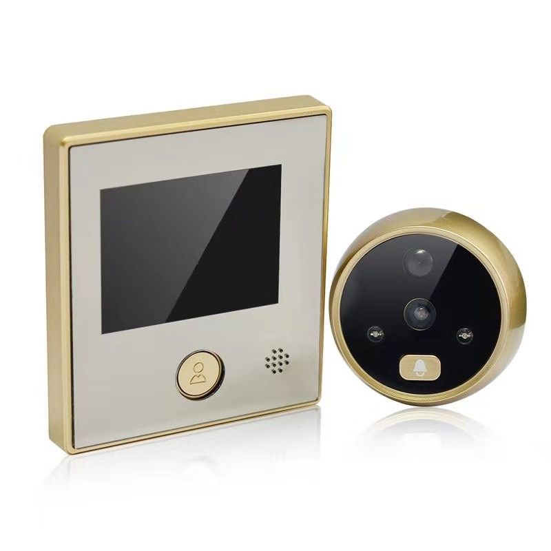 家用智能电子猫眼门铃防盗门广角监控移动侦测自动录像抓拍夜视