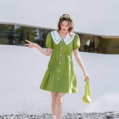 oll collar ress, womens summer figure-flattering casual fas