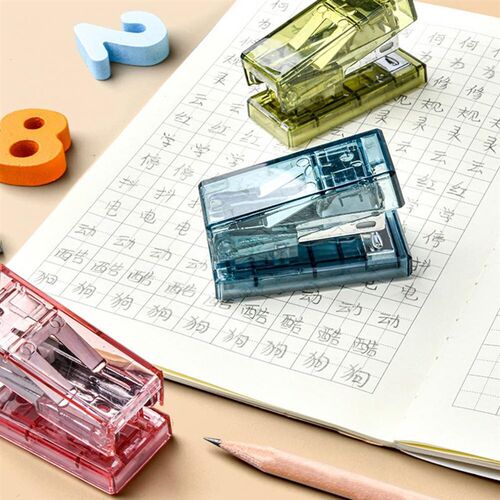 Stapler Transparent Labor-saving Flexible Book Order Plastic