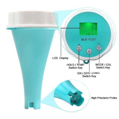 6-in-1 Residual Chlorine Monitor PH/ORP/EC/TDS Water