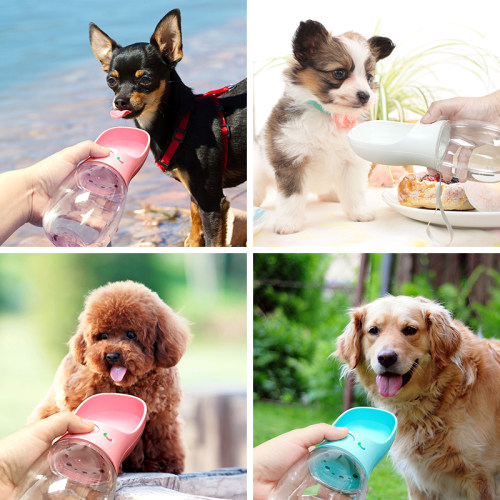 Portable Pet Dog Water Bottle For Small Large Dogs Travel Pu