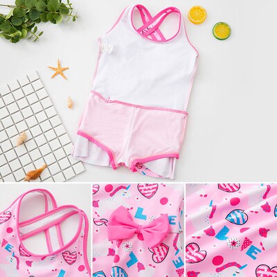 Cute Swimwear Girls Unicorn One Piece Swimsuit for kids Baby