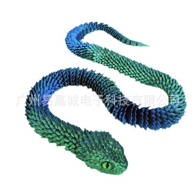 3d Printing Snake Toy Joint Movable Simulation Animal Model