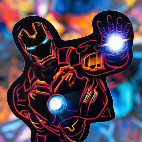 30PCS Neon Superhero Avenger Stickers Sets For Guitar