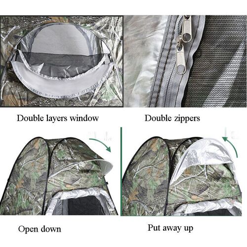 Camouflage Ice Fishing Tent For 1Person Anti-mosquito-p