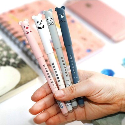 4+2+20 Pcs/Set Kawaii Erasable Gel Pens 0.35mm Waterproof  B