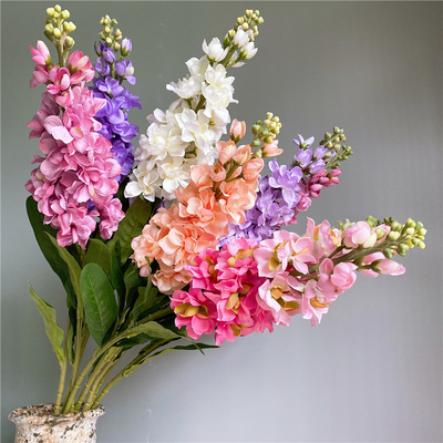 Big Artificial Hyacinth Violet flower branch fleurs artifici