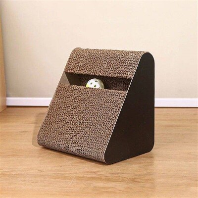 Cat Scratcher Board Wooden Frame Cat Scratching Bed 2 In 1
