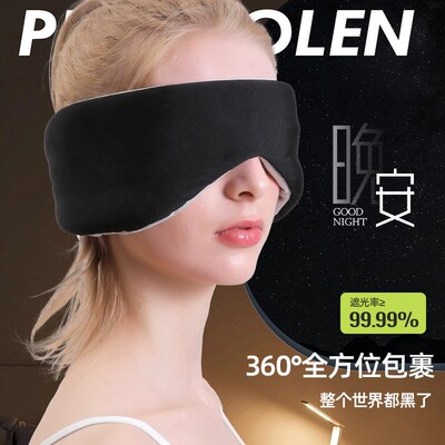 Space capsule blackout goggles, sleep, office travel, lunch