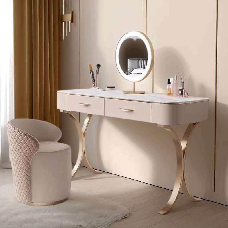 意式极简岩板梳妆台卧室现代简约轻奢设计师款化妆桌不锈钢化妆镜,3C数码配件,其它配件,淘宝优惠券,粉丝福利购,淘宝优惠卷