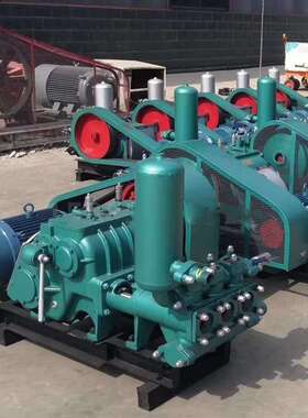 BW250泥浆泵高压注浆泵 卧式三缸150活塞式注浆机 电动泥浆输送泵