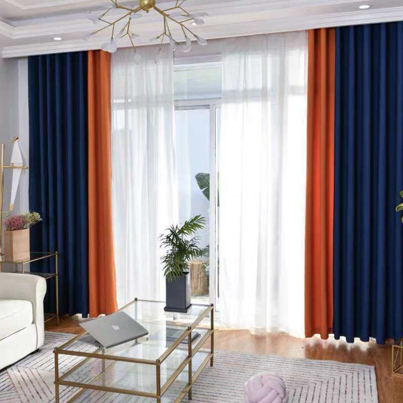 窗帘成品家用现代简约客厅卧室轻奢棉麻色织拼接隔热防晒全遮光布,3C数码配件,其它配件,淘宝优惠券,粉丝福利购,淘宝优惠卷