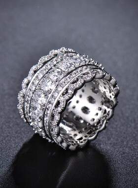New summer Inlaid Crystal from  Austrian ring For Women Fash