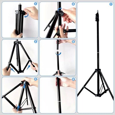 26/33cm LED Selfie Ring Light Fill Lamp Remote Control Photo